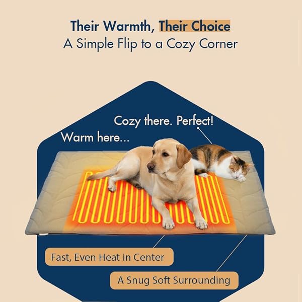 VAGASCAPE DOG PAD (31″X20″) – WATERPROOF MAT & PET BED FOR INDOOR AND OUTDOOR USE, CHEW RESISTANT CORD, MACHINE WASHABLE COVER WITH WHEAT PATTERN QUILTING, FOR CATS AND PETS