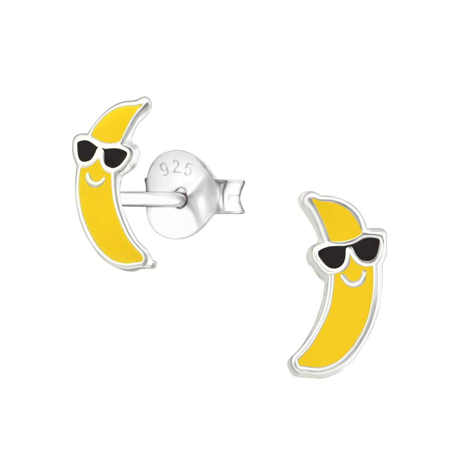 925 Sterling Silver Lightweight Hollow-Back Women 925 Sterling Silver Banana Stud Earrings for Women & Girls – Everyday Jewellery Gift Boxed