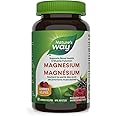 Nature’s Way Magnesium Gummies 100 mg – Supports Muscle Function, Heart & Bone Health – Mixed Berry Flavor, 60 Vegetarian Gum