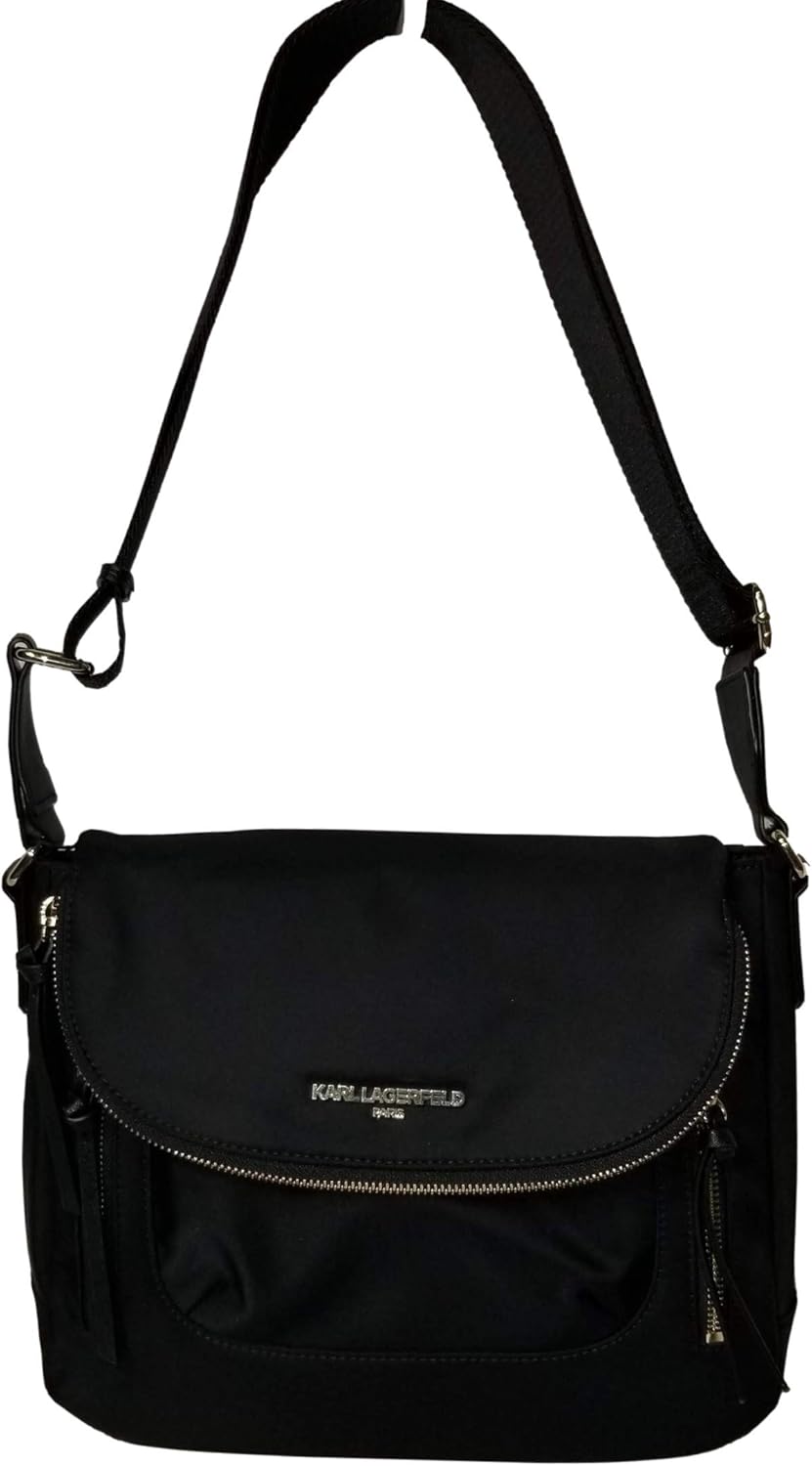 Karl Lagerfeld Paris Cara Nylon Messenger Crossbody Bag Amazon.ca
