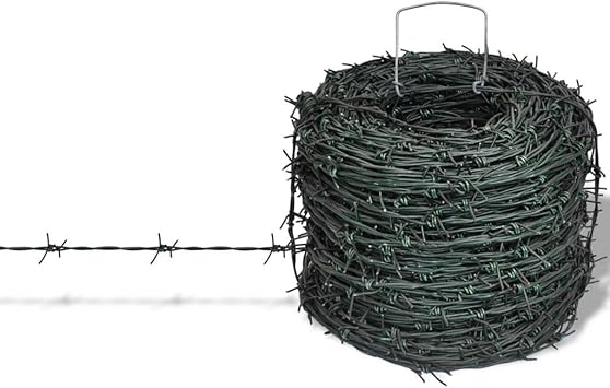 Vidaxl Stacheldraht 100m Draht Sperrdraht Maschendraht Weidedraht Weidezaun Amazon De Kuche Haushalt