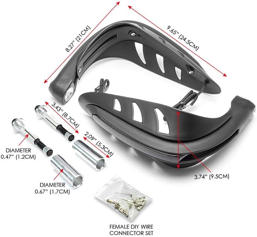 Motorcycle BLACK Handguards - Image 3