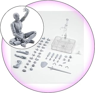 AMhomely 1 Satz Action Figure Modell, männlich/weiblich Action Figure Set Körper PVC-Puppe mit Zubehör-Kit zum Zeichnen, Skizzieren, Malen, Künstler, Jugend Jersey Cartoon (A)