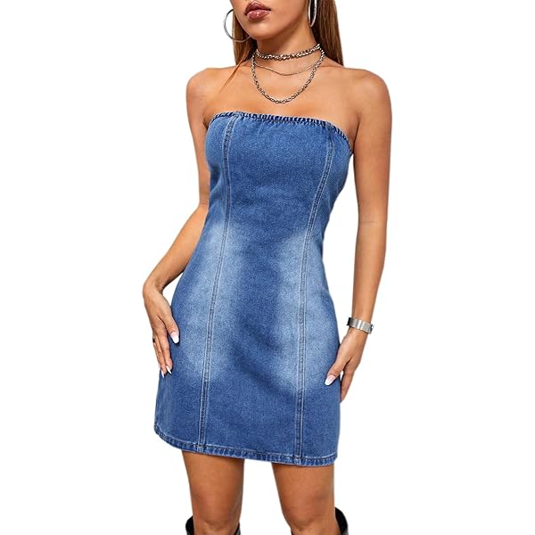 【Cozy&Kitsch】Monica Tube Top Denim Dress E76674DD-36C7-4D84-83F7-