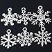 30x Mixed Tibetan Silver Various Snowflake Charm Beads Winter Xmas Finding