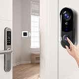 PEKNIU Wireless Doorbell Camera 1080p HD NO Monthly Fee 32GB Card 2-Way Audio view 6