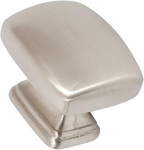 Symmetry Rectangular Knob - Satin Nickel
