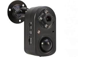 eoqo Hack Proof Home Office Security Camera, 1080p H.264 Codec Battery Powered PIR Motion Sensor Detect Night Vision Standalone Backup Surveillance Camera System | 3-12 Months Standby (Black)