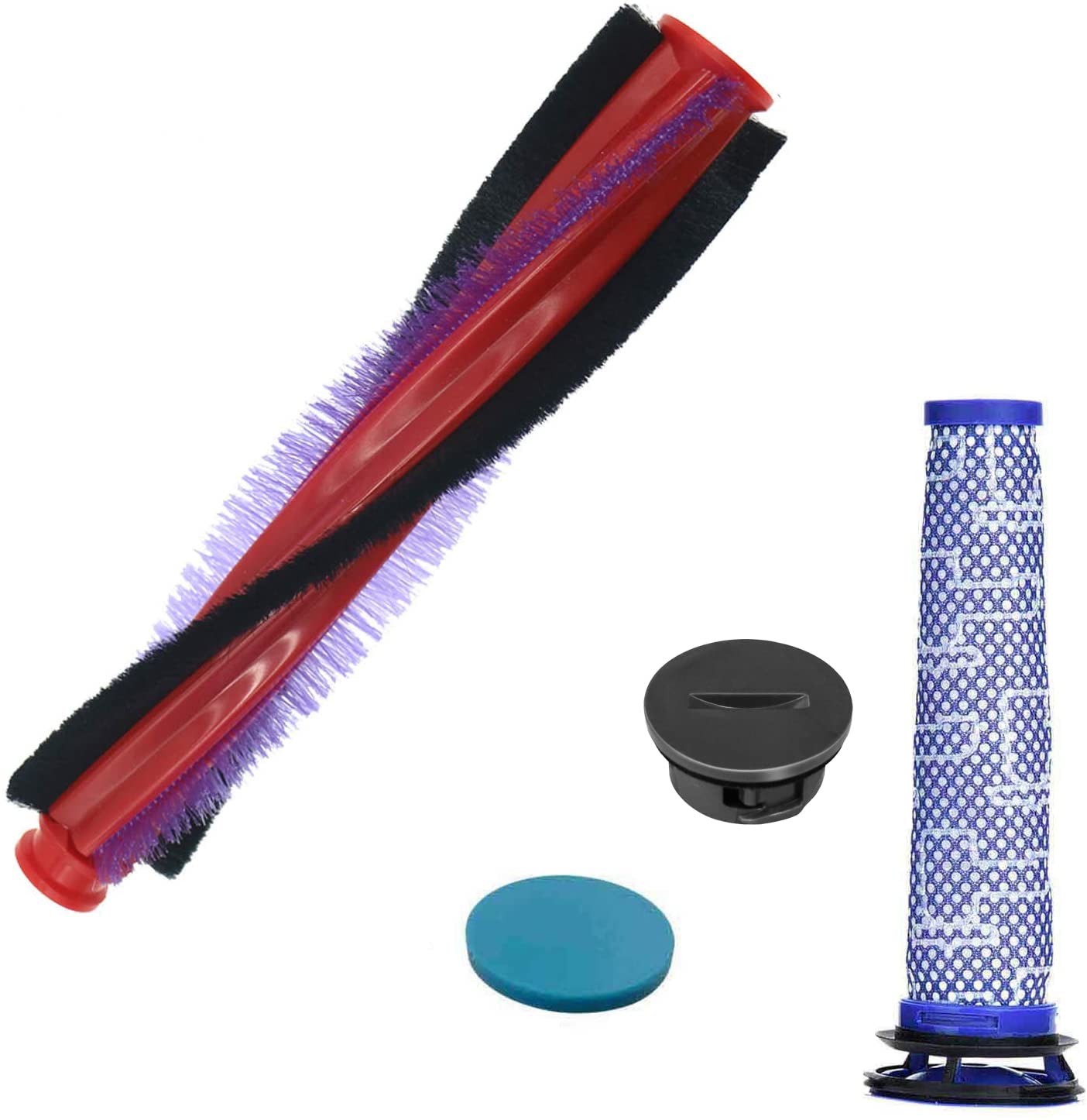 JoyBros 18.5 cm Short Replacement Brush head Roller Filter 963830-01 Cover lid for Dyson V6 Brush 185 mm DC58 DC59 SV03 DC62 Extra Animal Vacuum Accessories