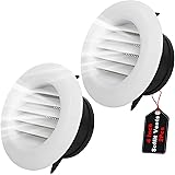 Wadoy 4 Inch Soffit Exhaust Vent Kit for Bathroom