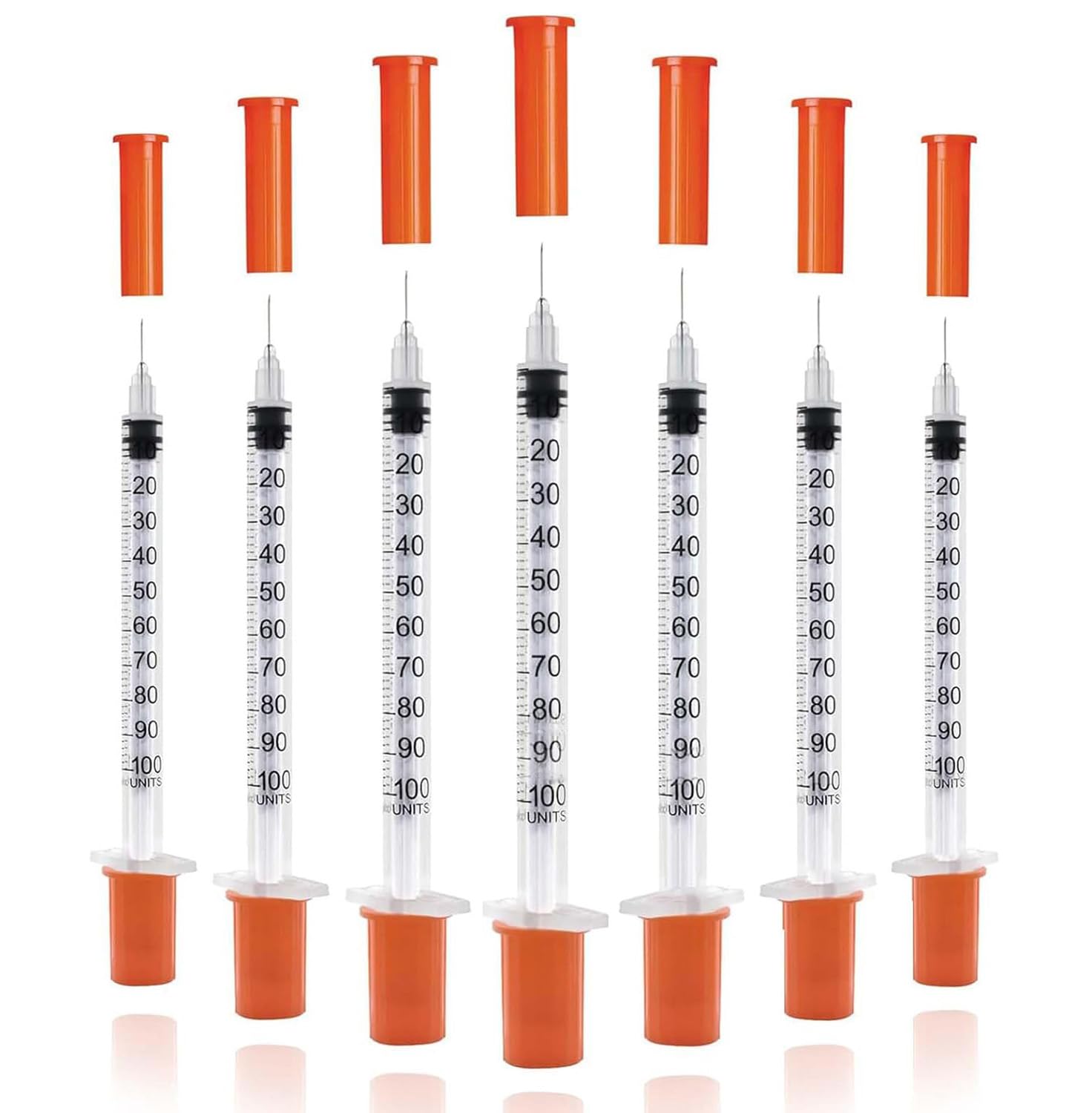 Photo 1 of 1ml 31G 1/4inch (6mm) with Cap Individually Sealed Packaging 30Pack