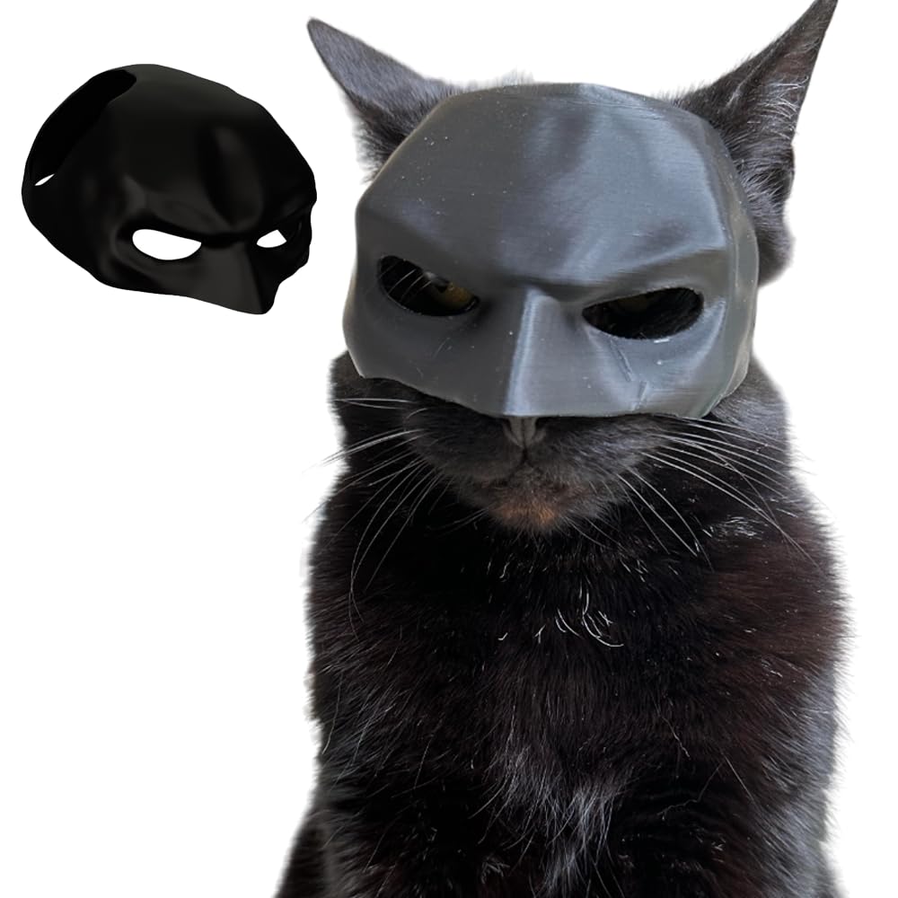 Bat Mask for Cats - Medium & Large Sizes – Halloween Party Decoration, Cosplay Bat Costume Mask, Kitty Cosplay Hat