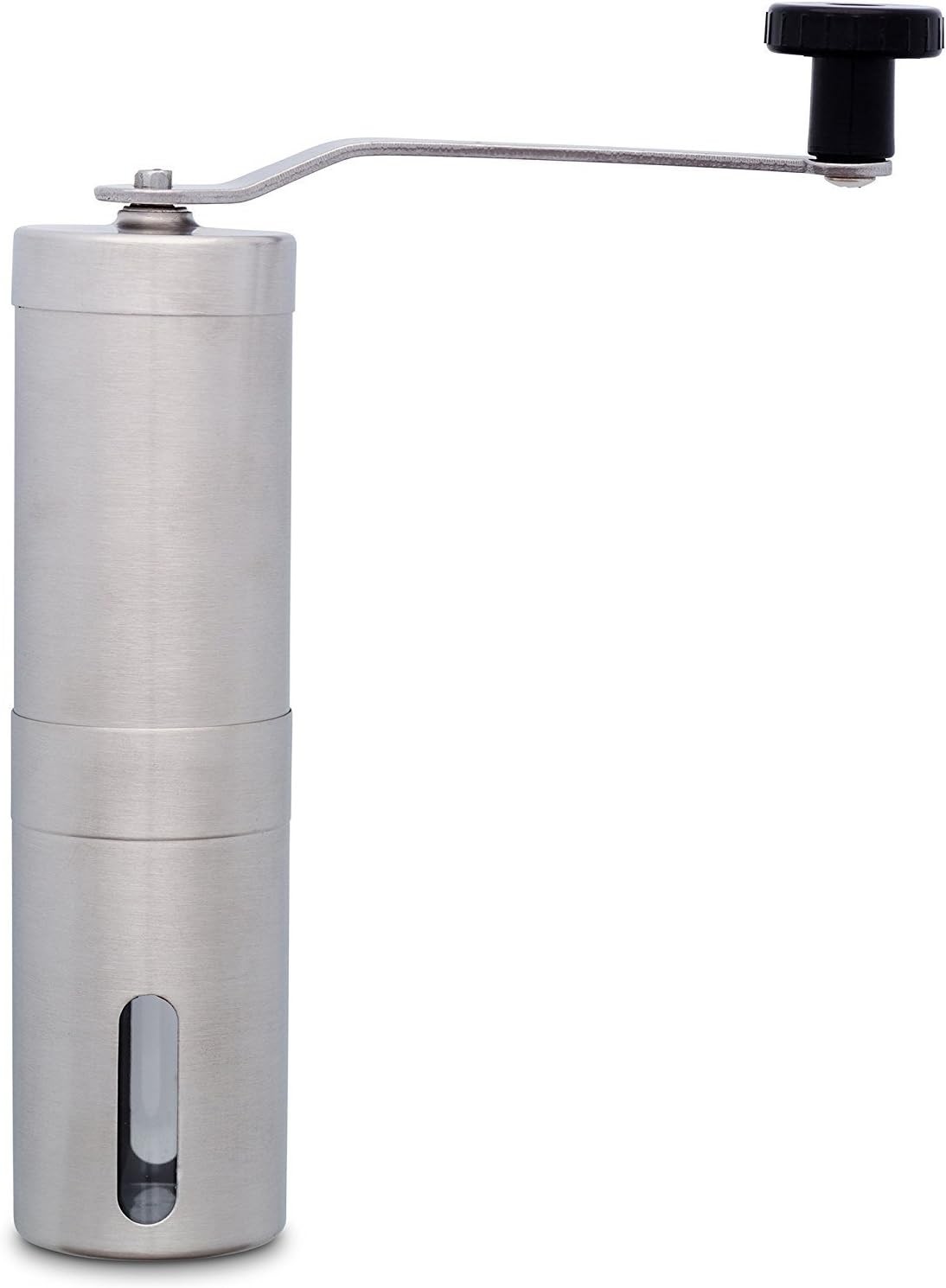 BaristaSupplyManual Coffee Grinder, Stainless Steel With Conical Ceramic Burrs, Spice Mill