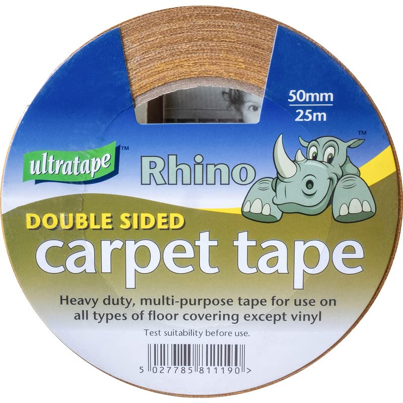 Ultratape Rhino Double Sided Carpet Tape 50mm x 25m