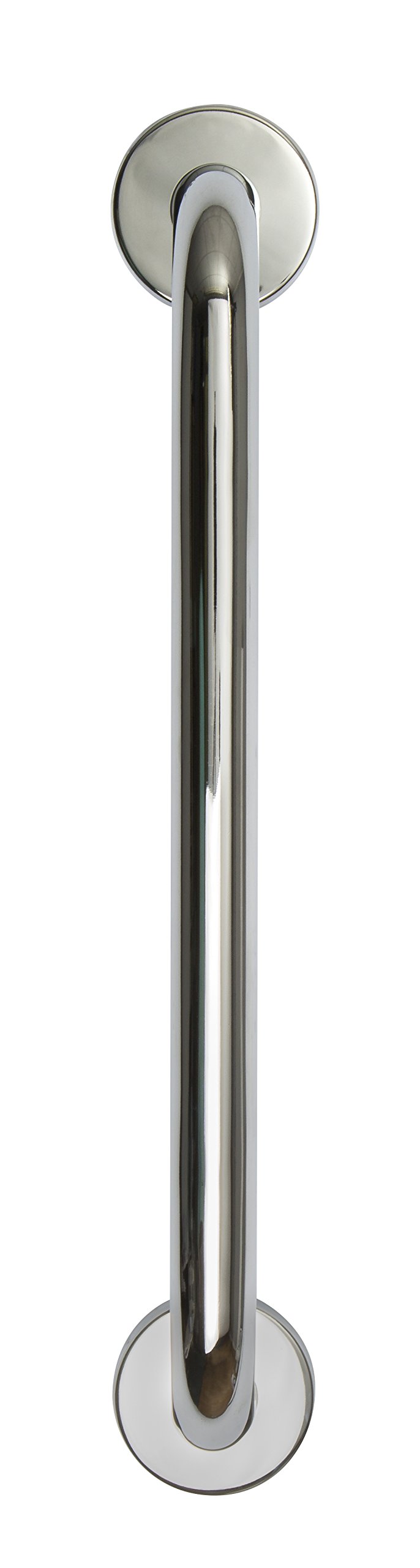 Croydex AP501141 450 mm Safety Support Rail Stainless Steel Chrome Grab Bar for Bathroom