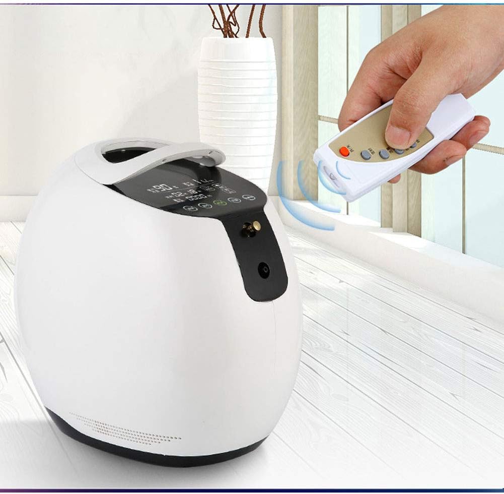 7 Liter Adjustable Household Oxygen Inhaler, Oxygen Production + Atomization/Touch Screen Display/Negative Ion Function / 8-Level Filter System