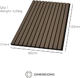 Fuse Acoustic Smoked Oak Wooden Wall Panel 120cm x 60cm 0.72m2 view 7