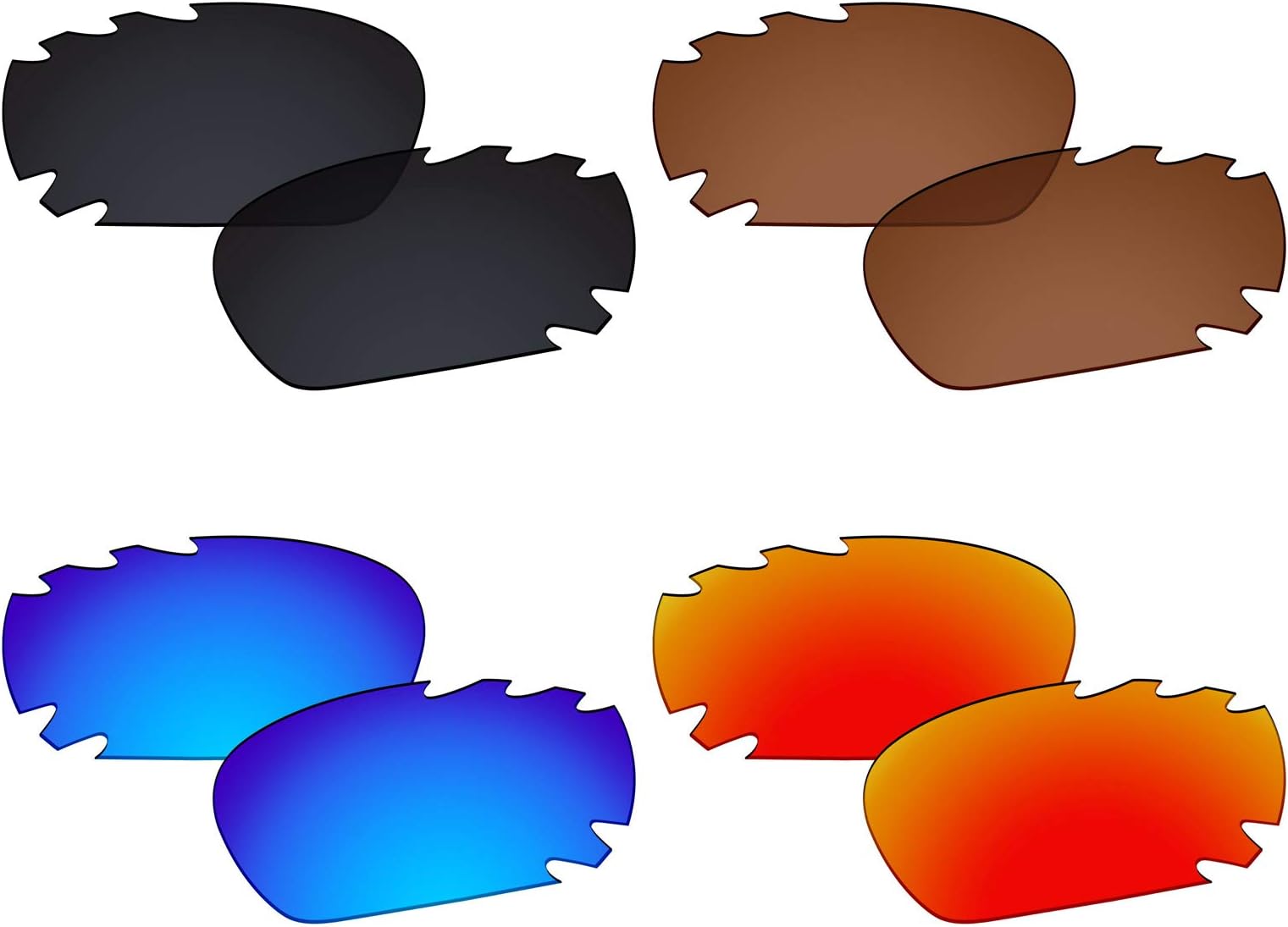 Galvanic4 Pairs Polarized Lenses for Oakley Racing Jacket | Jawbone Vented Pack P02