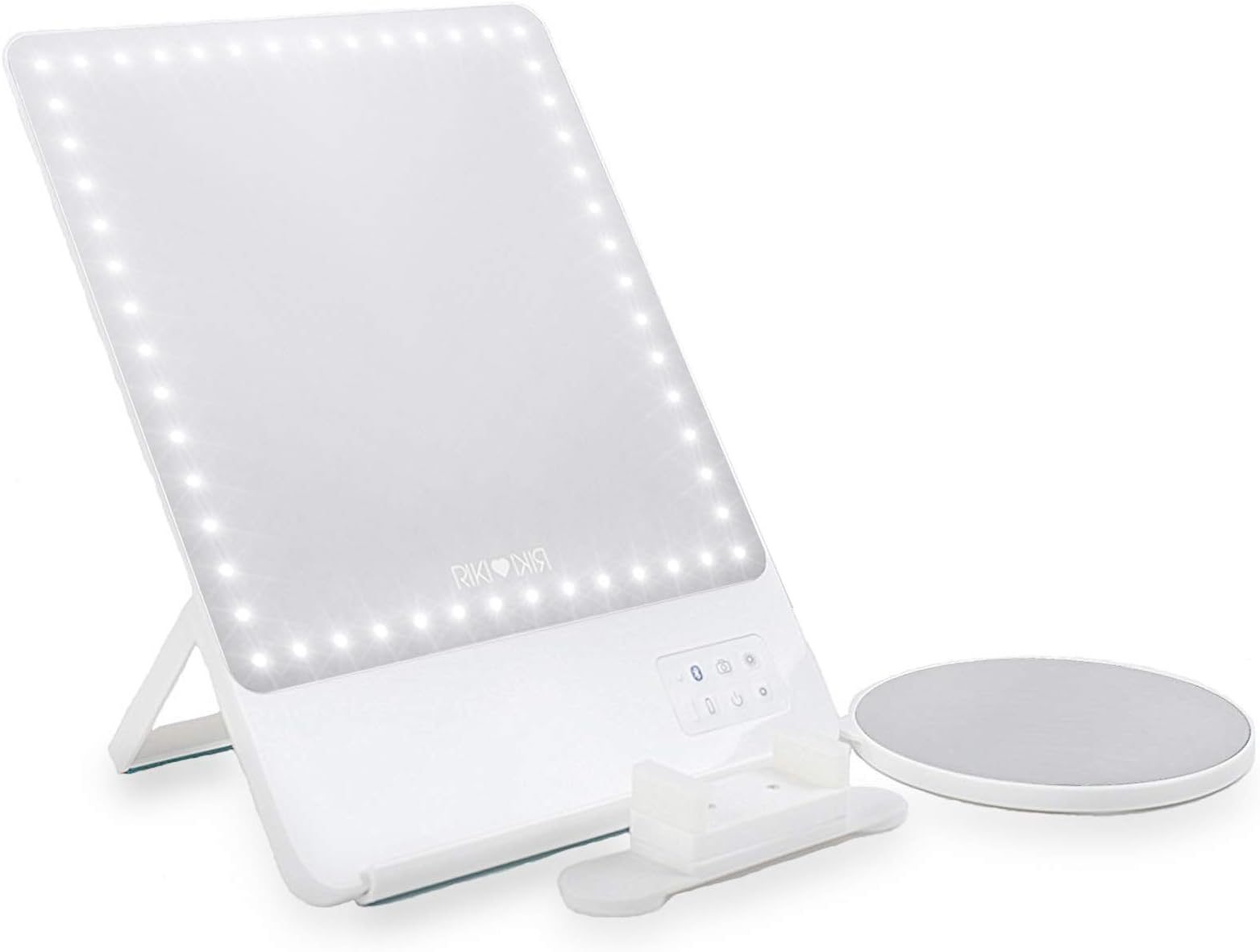 Glamcor Riki Skinny Mini Mirror with daylight, bluetooth selfie funcion