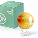 MOVA Self Rotating Globe, Sun Prestige (8.5") | solar powered globe, no batteries or cords, gift for astronomy lovers, premium kinetic display, space desk decor