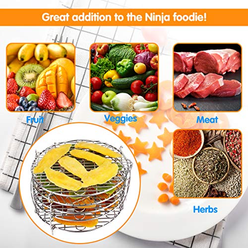 Aiduy Dehydrator Stand Accessories for Ninja Foodi 6.5 qt & 8 qt, Food Grade Stainless Steel Dehydrator Rack Compatible with Ninja Foodi Pressure Cooker and Air Fryer 6.5 and 8 Quart