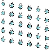 FL-WITHYOU 36pcs Ocean Themed Charms for Earring Necklace Bracelet Jewelry Making and Crafting