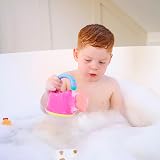 Nuby Fun Watering Can Baby Bath Toy Easy Hold Pink 6+ Months view 2