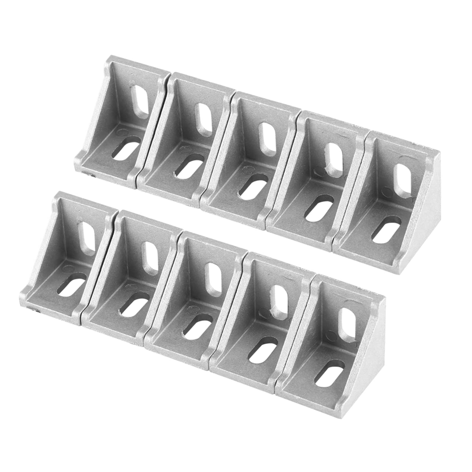 Aluminum Alloy Corner Braces 10pcs 35x35mm Right Angle L Shape Shelf Bracket