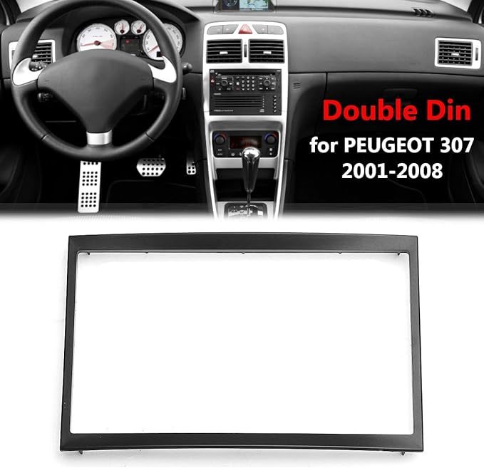 Autoradio 2-din DOPPIO DIN Mascherina Autoradio Kit Installazione per PEUGEOT 307
