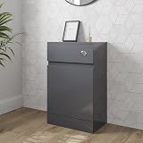 Artis Grey Gloss Back to Wall Toilet Unit 500x320mm Stylish Design view 3
