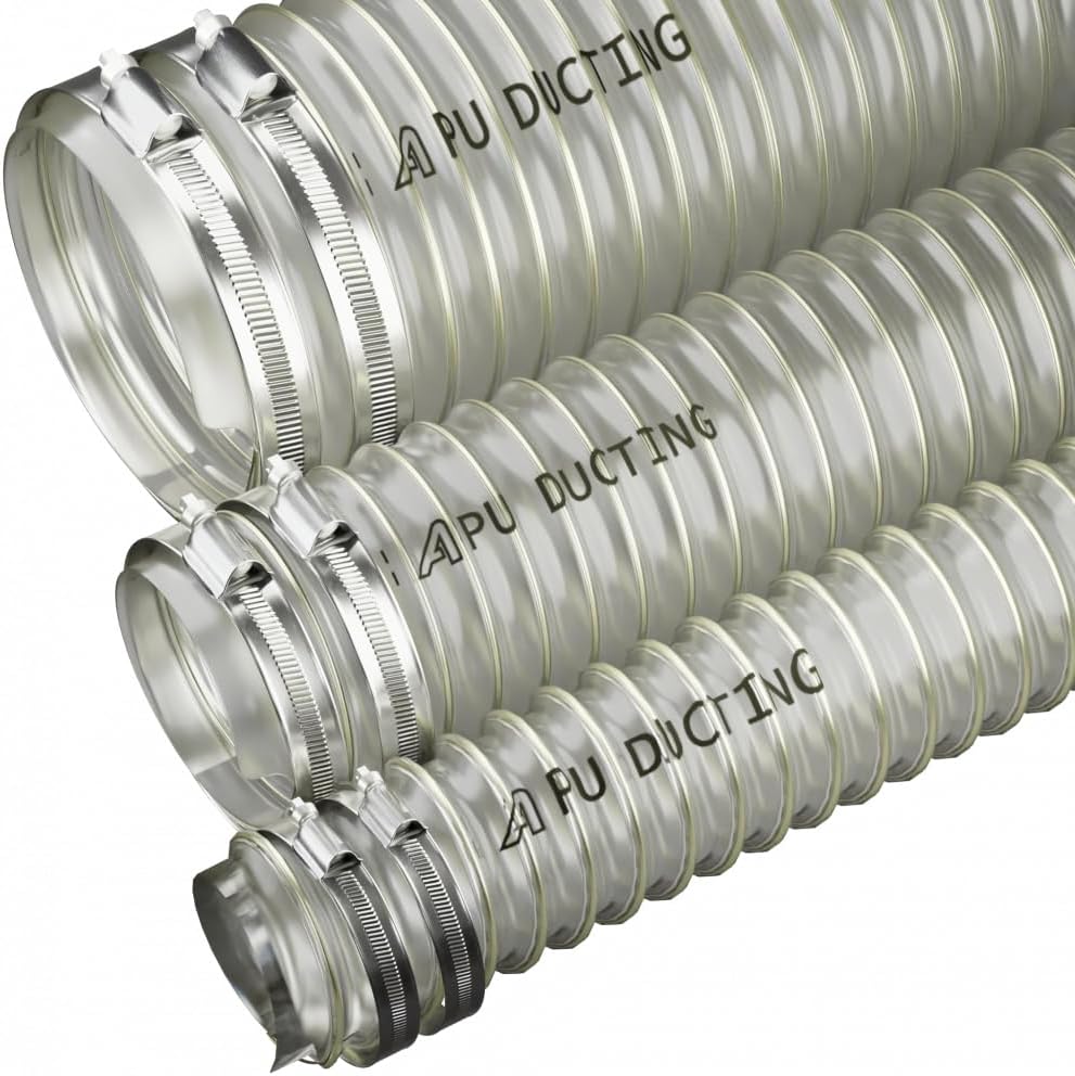 AP Automotive 50mm Polyurethane Ducting Hose Dust Fume Extraction Woodworking 2