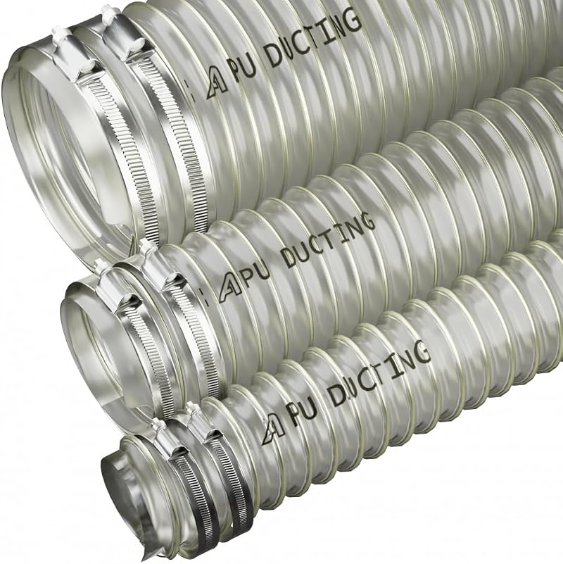 AP Automotive 50mm Polyurethane Ducting Hose Dust Fume Extraction Woodworking 2