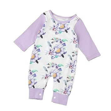 Amazon プタス Putars ベビー服 子供服 ロンパース 女の子 長袖 総