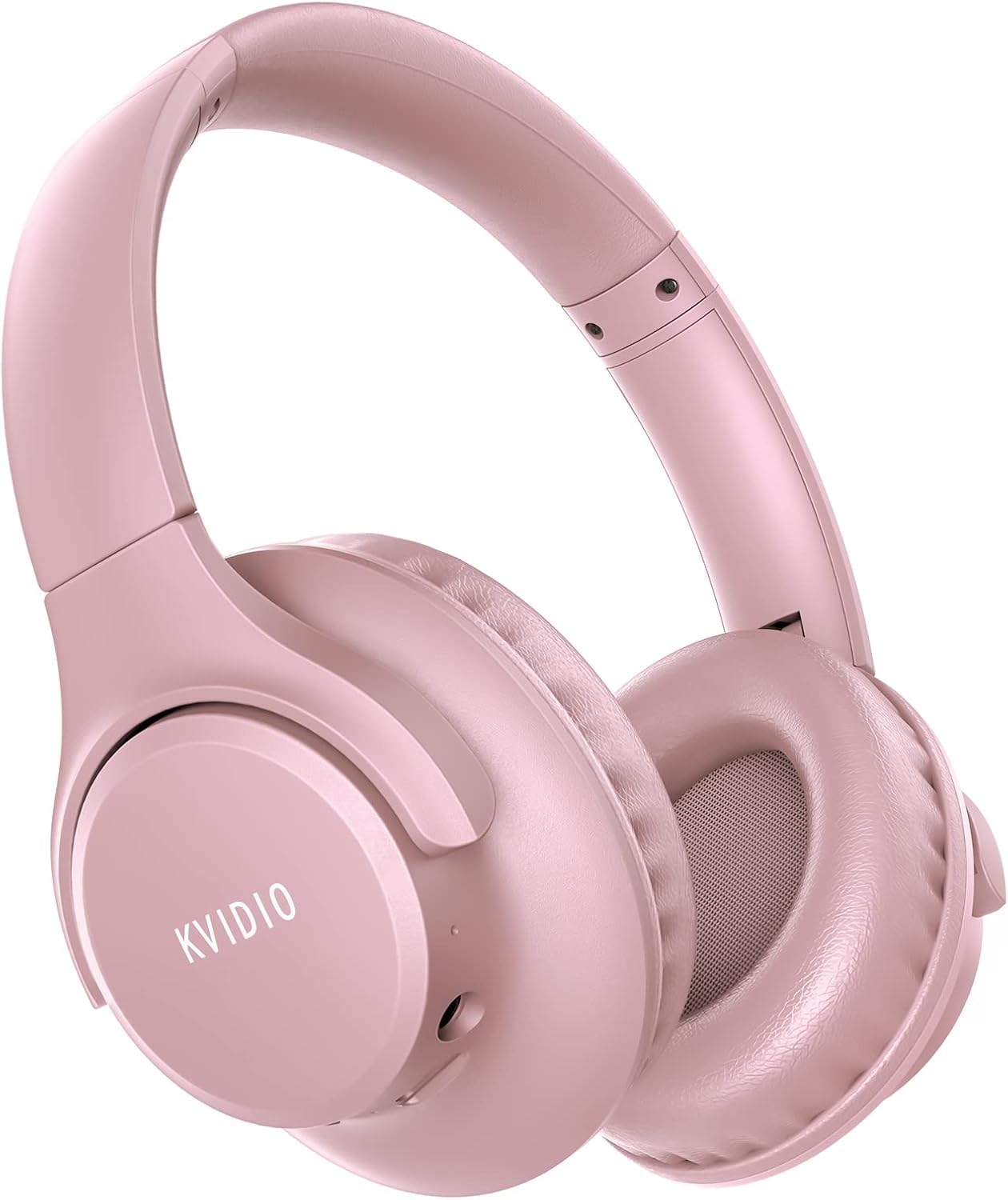Photo 1 of KVIDIO Bluetooth Headphones Over Ear, 65 Hours Playtime Wireless Headphones with Microphone, Foldable Lightweight Headset with Bass and Stereo Sound Low Latency for Travel Work Cellphone