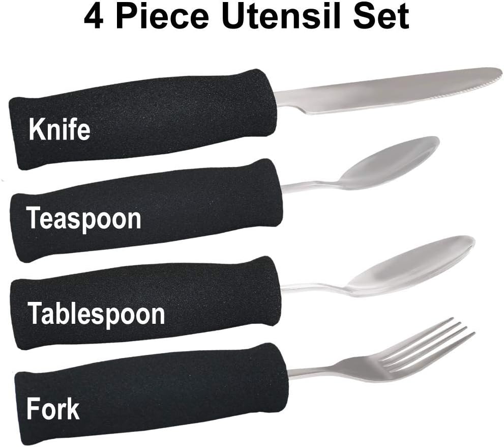 Lightweight Utensil Set with Soft Foam Handles: Health & Personal Care