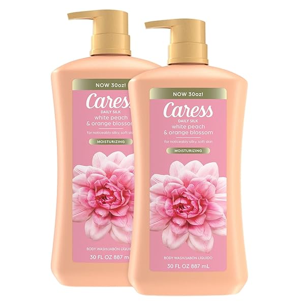 CARESS DAILY SILK HYDRATING BODY WASH, PEACH & ORANGE BLOSSOM, 30 FL OZ (2 PK)