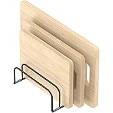 KORRTFID Cutting Board Storage Rack, Compact Cutting Board Organizer, Chopping Board Storage Stand Rack, Bakeware & Cookie Pan Sheets Organizer (1.0 Inch Width Slots)