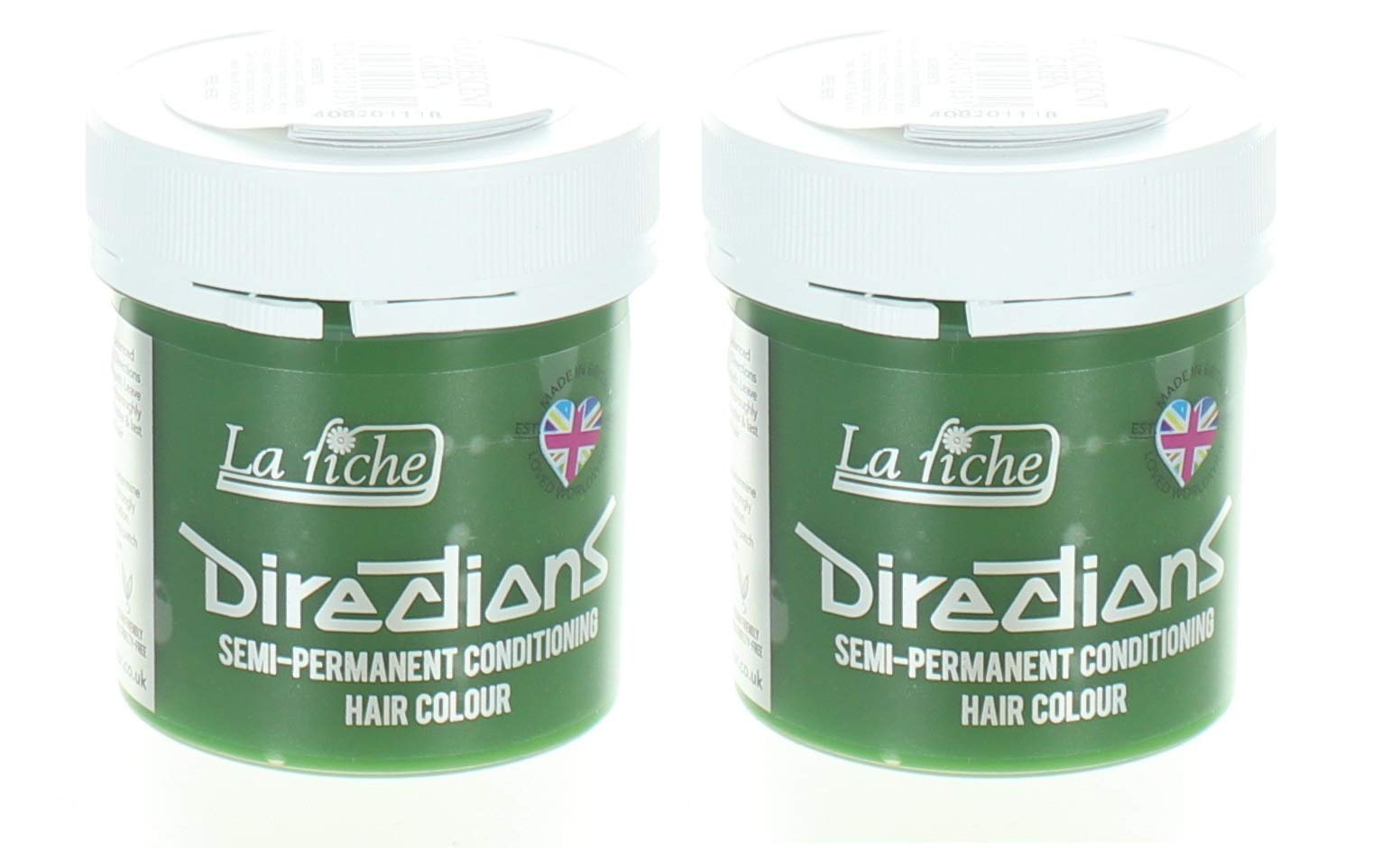 La Riche Directions Semi-Permanent Hair Colour Dye x2 Pack- Fluorescent Green — image 1