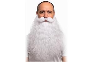 BaErSan Fake Beard Costume Accessory for Cosplay Stage – White Gold Brown Gray Variants