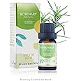 ABLOOM MOON Rosemary Essential Oil Blend, 0.34 Fl Oz, Natural, Multipurpose Essential Oil Blend for Body Care, Aromatherapy, Massage, Hair Care
