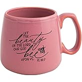 Dexsa Ceramic Designer Coffee Mug | Let The Beauty | Holds 15 ounces | Inspirational Quote | Dishwasher and Microwave Safe | Coffee, Tea, Soups, Hot Chocolate