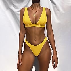 Bathing Suits for Women Deep V Neck Sexy Two Piece