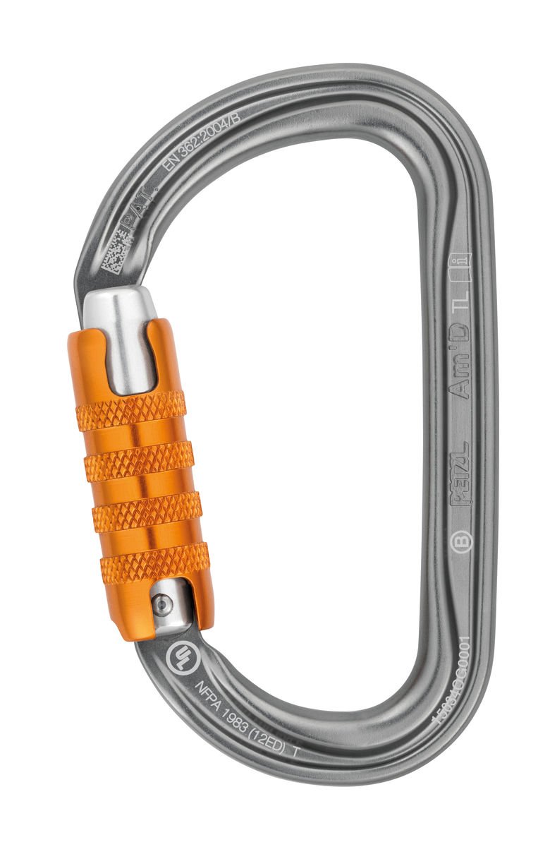 Petzl M34A TL Am'D Asymmetrical Aluminium Carabiner, Size: Triact-Lock