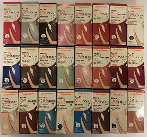 Sally Hansen Salon Pro Gel, 0.25 Fluid Ounce 6-Piece Set. Random Collection (6 Piece Variety)