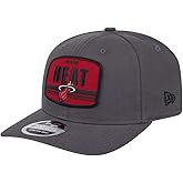 New Era Miami Heat 9SEVENTY Team Elevated Patch Snapback Cap, Adjustable Hat Graphite