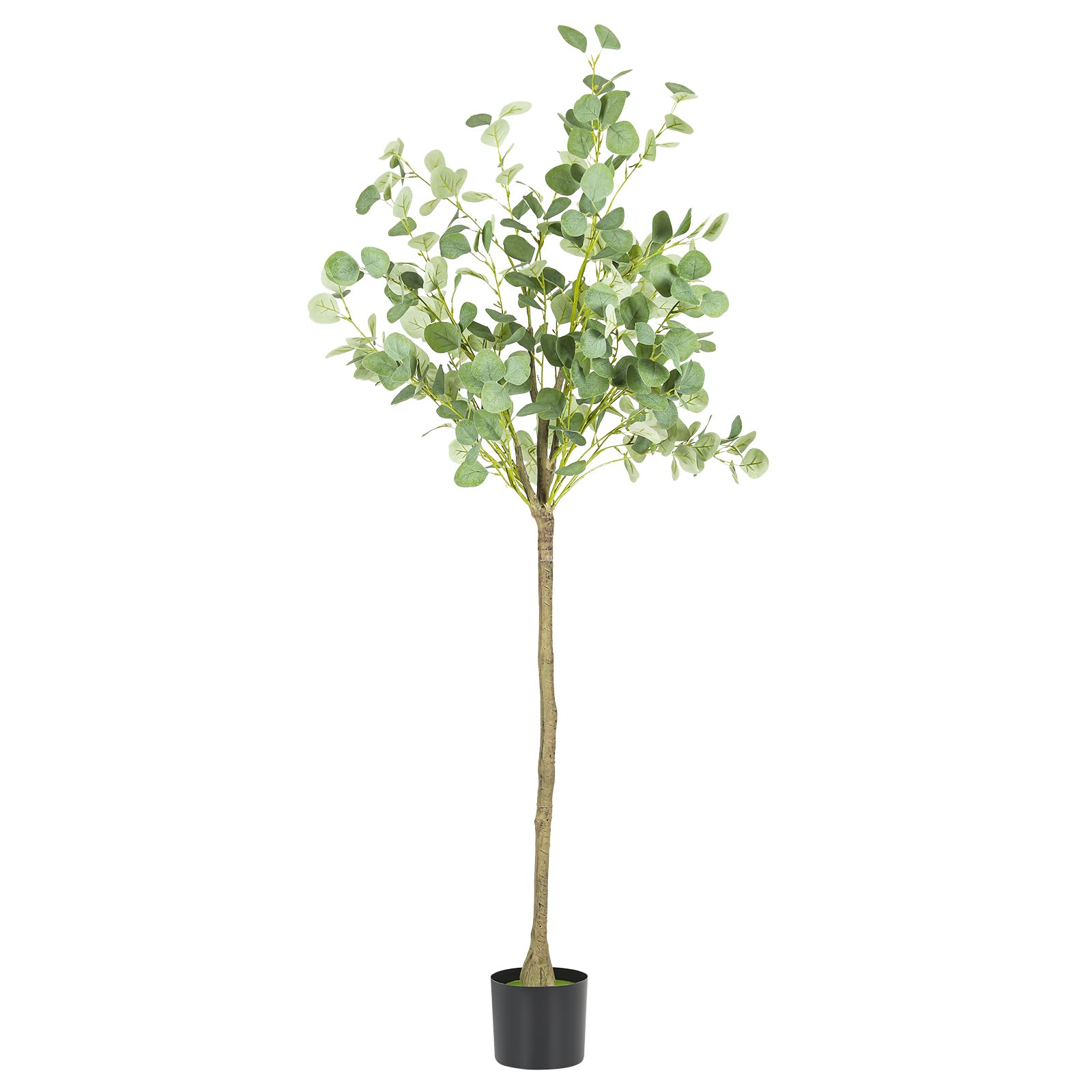 Photo 1 of Faux Eucalyptus Tree 5FT Artificial Tree Indoor Fake Tree for Home Office Living Room Bedroom Hallway Decor