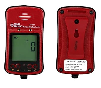 Handheld Combustible Gas Detector Portable Flammable Gas Leak Analyzer LCD Display Sound Light Alarm Range 0