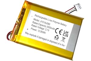 3500mAh 3.7v Rechargeable Battery Replacement for HelloBaby HB53, HB6146, HB6550 5-inch Sreen 2.4GHz Digital Wireless Video B