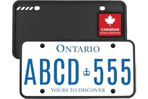 Premium Black Silicone License Plate Frame – 2 Pack, Rust Proof, Rattle Proof, Weather Proof Universal License Plate Holder f