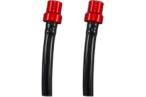 JOYYANGFANG 2PCS Motorcycle Gas Cap Gas Tank Fuel Cap Vent One-Way Valve Vent Universal Tube Hose Breather Cap with ATV Quad CRF YZF RMZ KLX DRZ Pit Dirt Bike Red